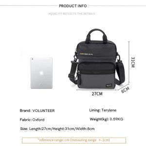 مشخصات کیف دوشی Volunteer مدل VR1801-10