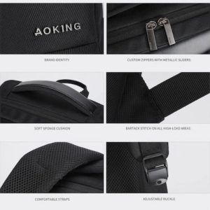 زیپ کوله پشتی لپ تاپ AOKING مدل SN2119