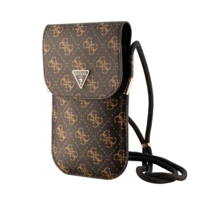 کیف دوشی GUESS مدل GUESS PHONE POUCH TRIANGLE LOGO