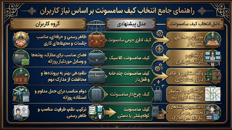 انتخاب کیف سامسونت بر اساس نیاز کاربارن